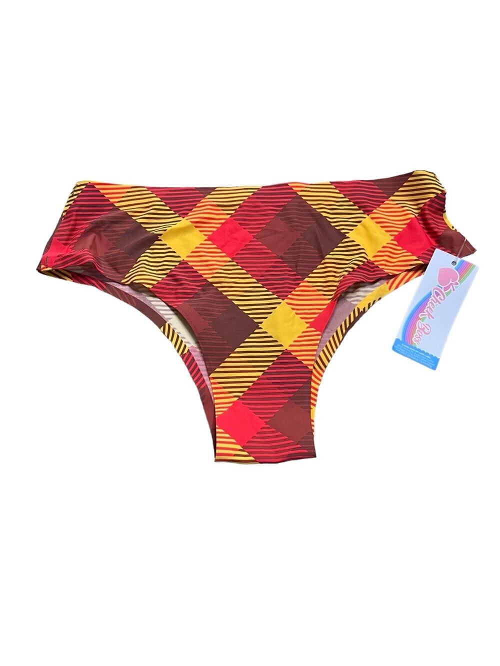 Cheek Boss Cheeky Panty Falling For Plaid Size Small